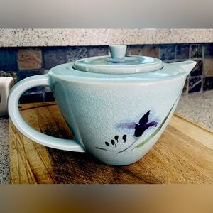 Jars France Tourron painted teapot RARE